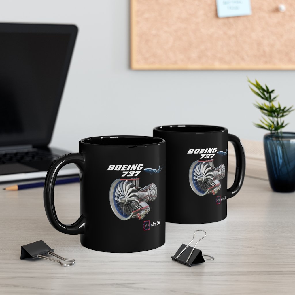 BOEING 737  DESIGNED MUG Printify