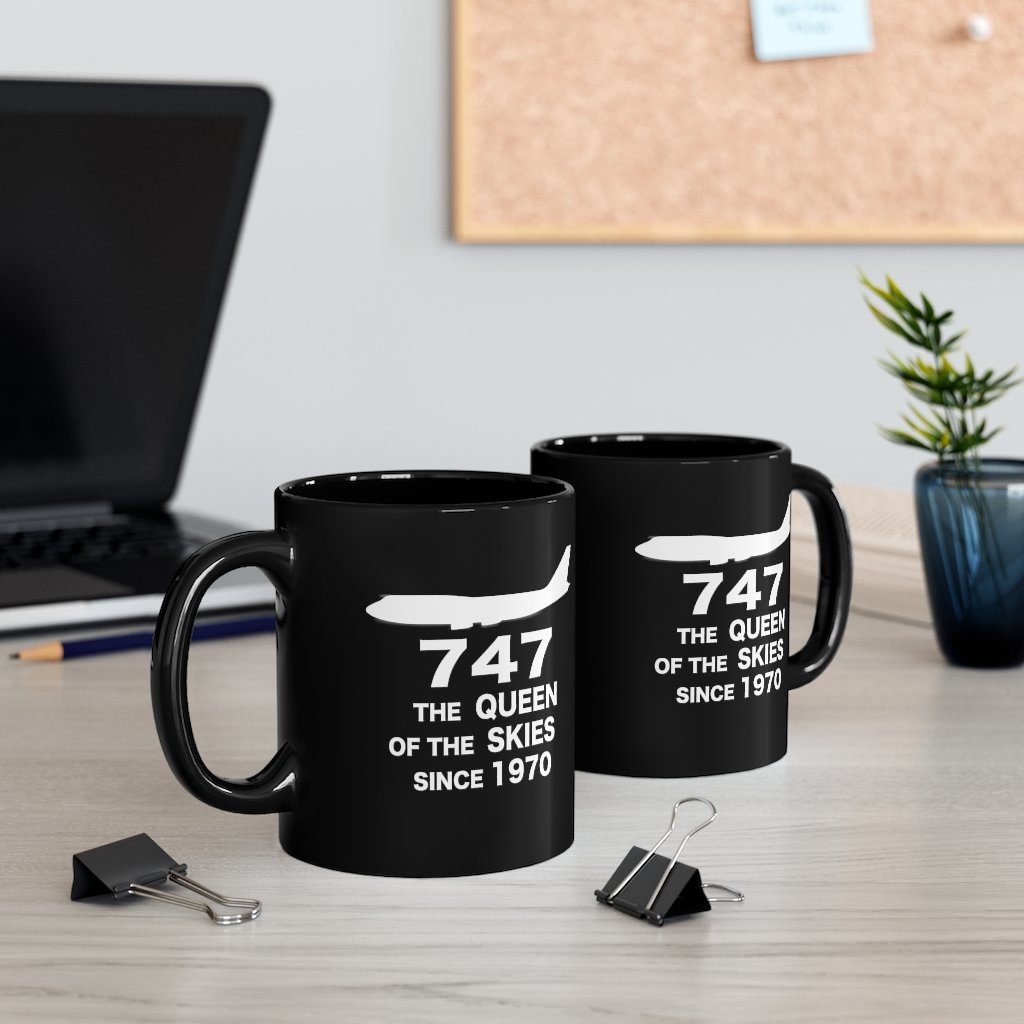 BOEING 747  DESIGNED MUG Printify