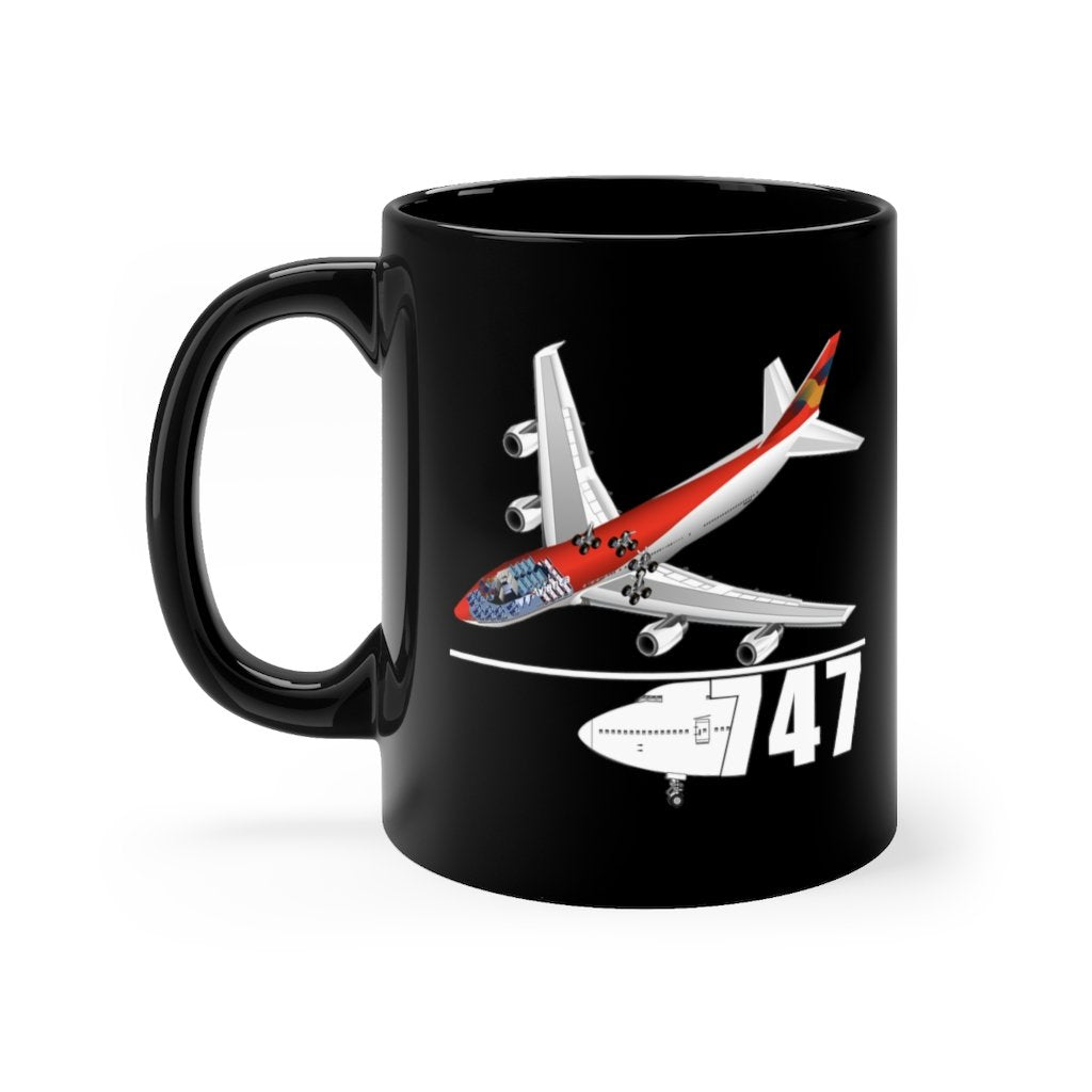 BOEING 747  DESIGNED MUG Printify