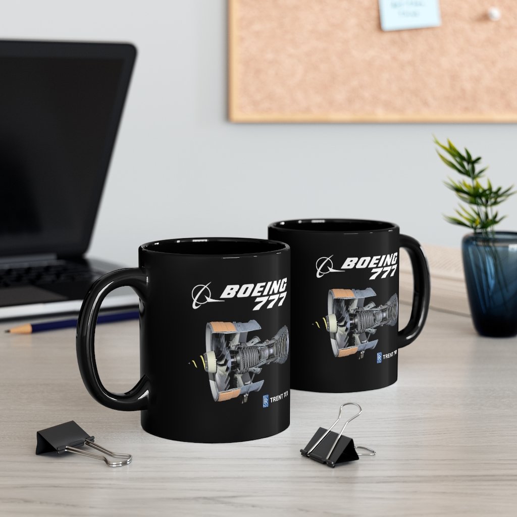 BOEING 777  DESIGNED MUG Printify