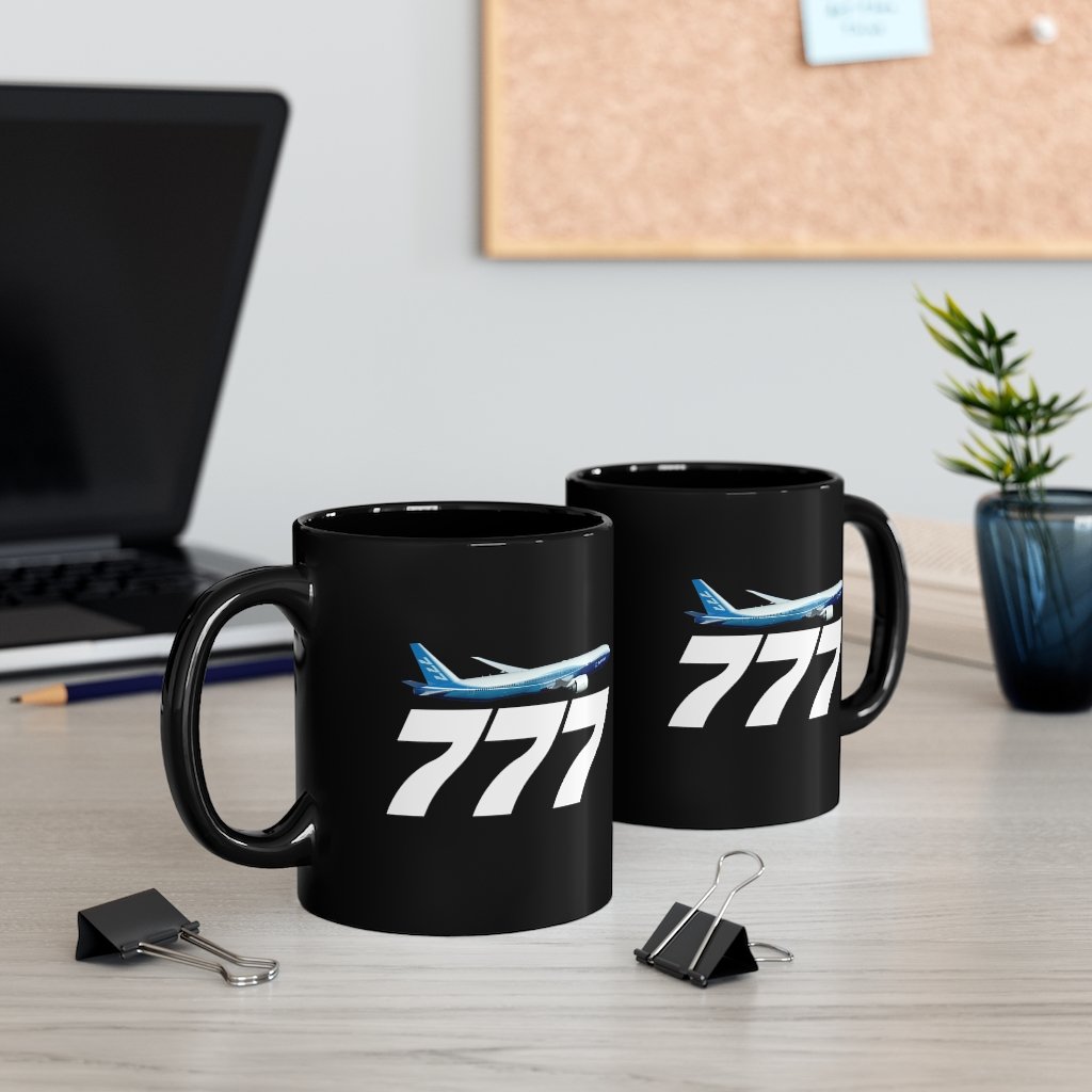 BOEING 777  DESIGNED MUG Printify