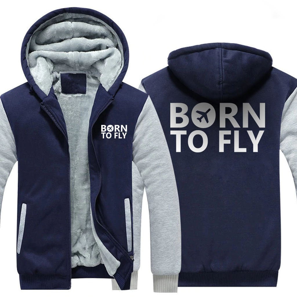 BORN TO FLY DESIGNED ZIPPER SWEATER THE AV8R