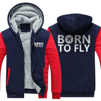 Thumbnail for BORN TO FLY DESIGNED ZIPPER SWEATER THE AV8R