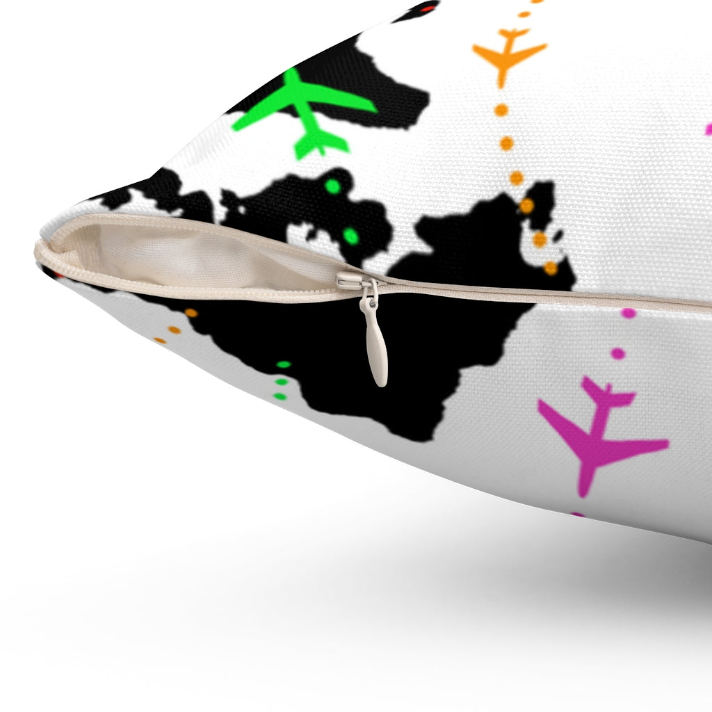 TRAVEL AROUND PILLOW Printify