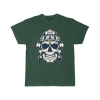 Thumbnail for Skull with an aviator hat T-SHIRT THE AV8R