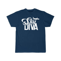 Thumbnail for Sky Diva Flight Attendant Job Cabin Crew Aviation T-SHIRT THE AV8R