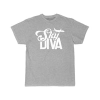 Thumbnail for Sky Diva Flight Attendant Job Cabin Crew Aviation T-SHIRT THE AV8R