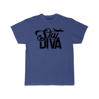 Thumbnail for Sky Diva Flight Attendant Job Cabin Crew Aviation  T-SHIRT THE AV8R