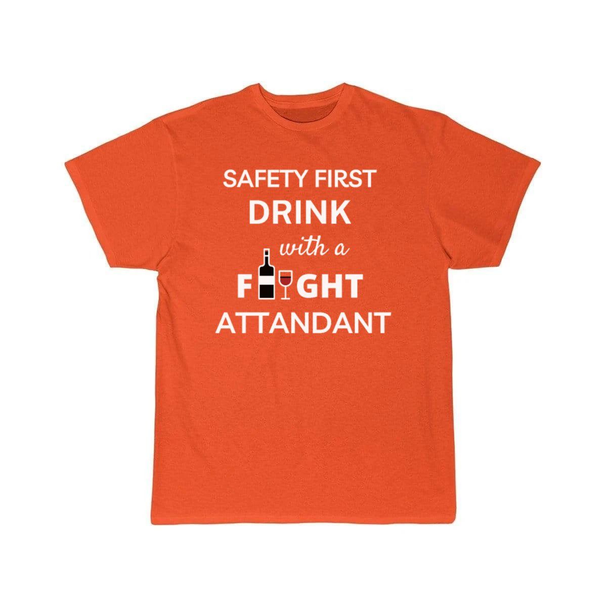 Safety First Drink With a Flight Attendant T-SHIRT THE AV8R