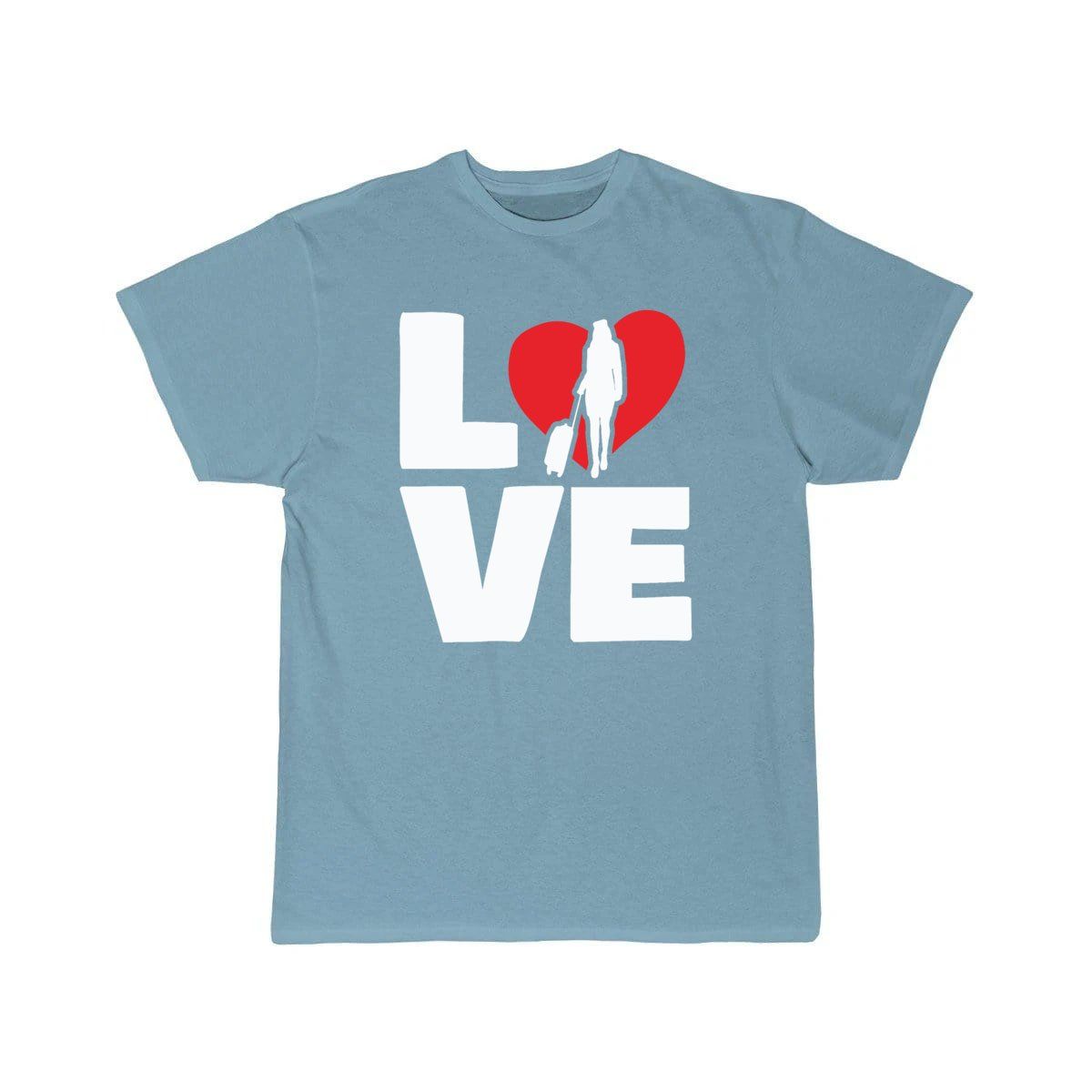 Love Stewardess Flight Attendant Flying Aviation T-SHIRT THE AV8R