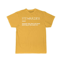 Thumbnail for Stewardess Dictionary Flight Attendant Air Hostess T-SHIRT THE AV8R