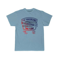 Thumbnail for Take Flight Gradient Graphic Airplane T-SHIRT THE AV8R