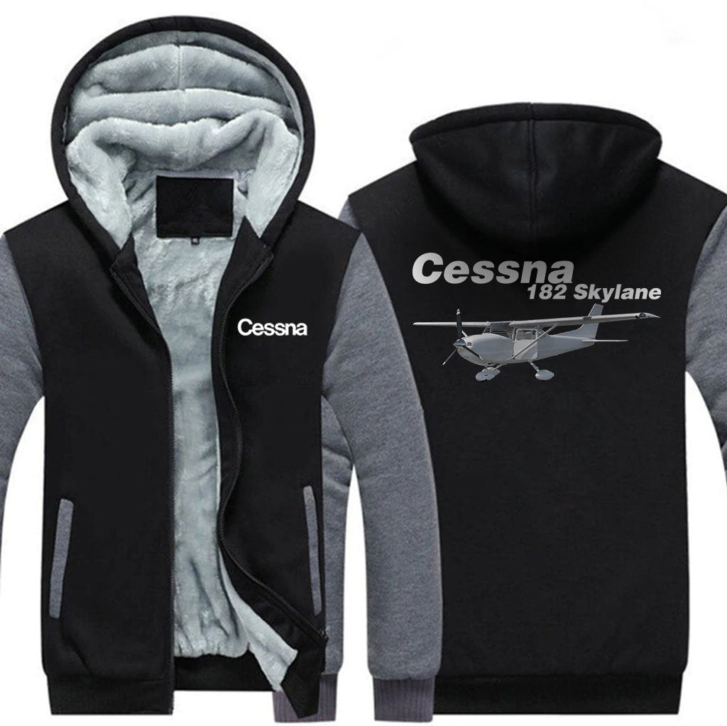 CESSNA 182 DESIGNED ZIPPER SWEATER THE AV8R