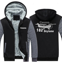 Thumbnail for CESSNA 182 DESIGNED ZIPPER SWEATER THE AV8R