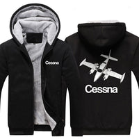 Thumbnail for CESSNA DESIGNED ZIPPER SWEATER THE AV8R