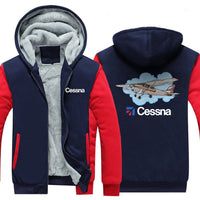 Thumbnail for CESSNA DESIGNED ZIPPER SWEATER THE AV8R