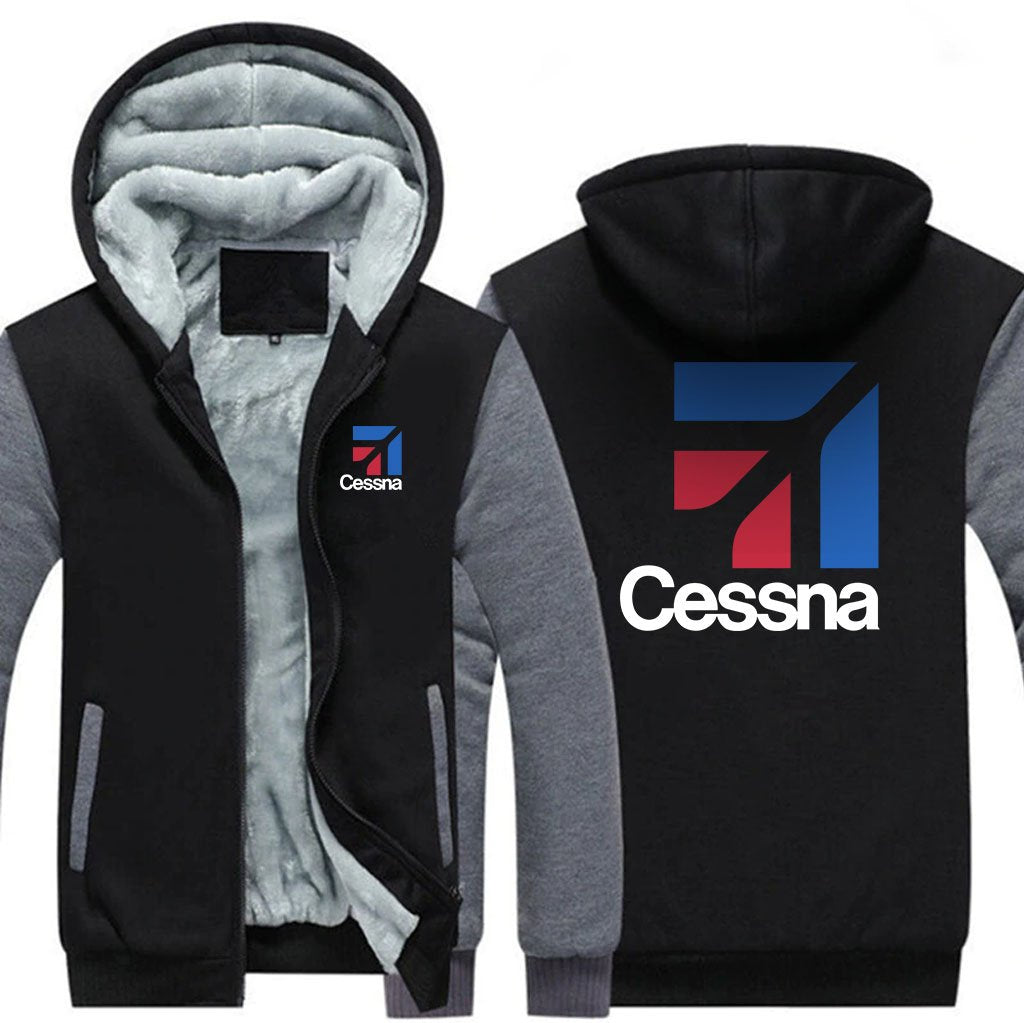 CESSNA LOGO DESIGNED ZIPPER SWEATER THE AV8R