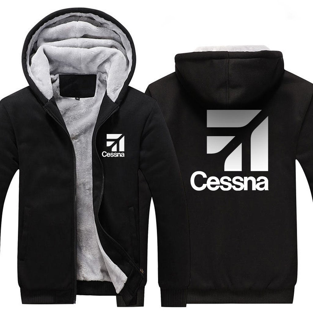 CESSNA LOGO DESIGNED ZIPPER SWEATER THE AV8R