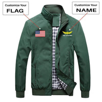 Thumbnail for CUSTOM FLAG & NAME WITH BADGE 2 DESIGNED PILOT  S THE AV8R