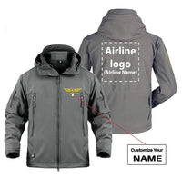 Thumbnail for CUSTOM NAME & AIRLINE LOGO DESIGNED MILITARY FLEECE THE AV8R