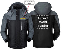 Thumbnail for CUSTOM NAME AND AIRCRAFT MODEL NUMBER DESIGNED WINDBREAKER JACKET THE AV8R