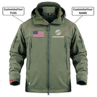 Thumbnail for CUSTOM NAME & FLAG AIRBUS  LOGO - WARM TACTICAL II MILITARY FLEECE THE AV8R