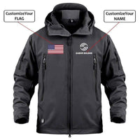 Thumbnail for CUSTOM NAME & FLAG AIRBUS LOGO - WARM TACTICAL MILITARY FLEECE THE AV8R