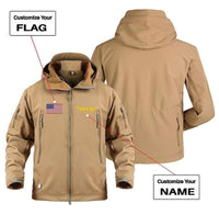 Thumbnail for CUSTOM NAME & FLAG DESIGNED MILITARY FLEECE THE AV8R