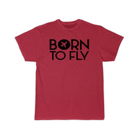 Thumbnail for Born to fly Flight Cabin Crew Aviation Pilot T-SHIRT THE AV8R