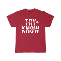 Thumbnail for Airplane Try And You Will Know White Cool Gift T-SHIRT THE AV8R