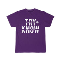 Thumbnail for Airplane Try And You Will Know White Cool Gift T-SHIRT THE AV8R