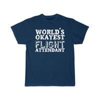 Thumbnail for World's Okayest Flight Attendant Pun Joke T-SHIRT THE AV8R