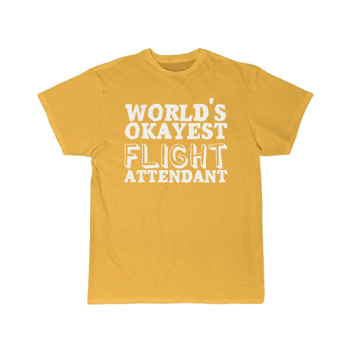 World's Okayest Flight Attendant Pun Joke T-SHIRT THE AV8R