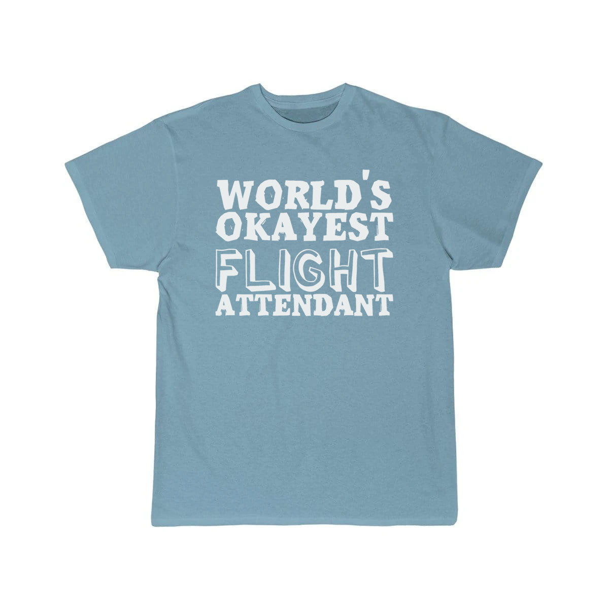 World's Okayest Flight Attendant Pun Joke T-SHIRT THE AV8R