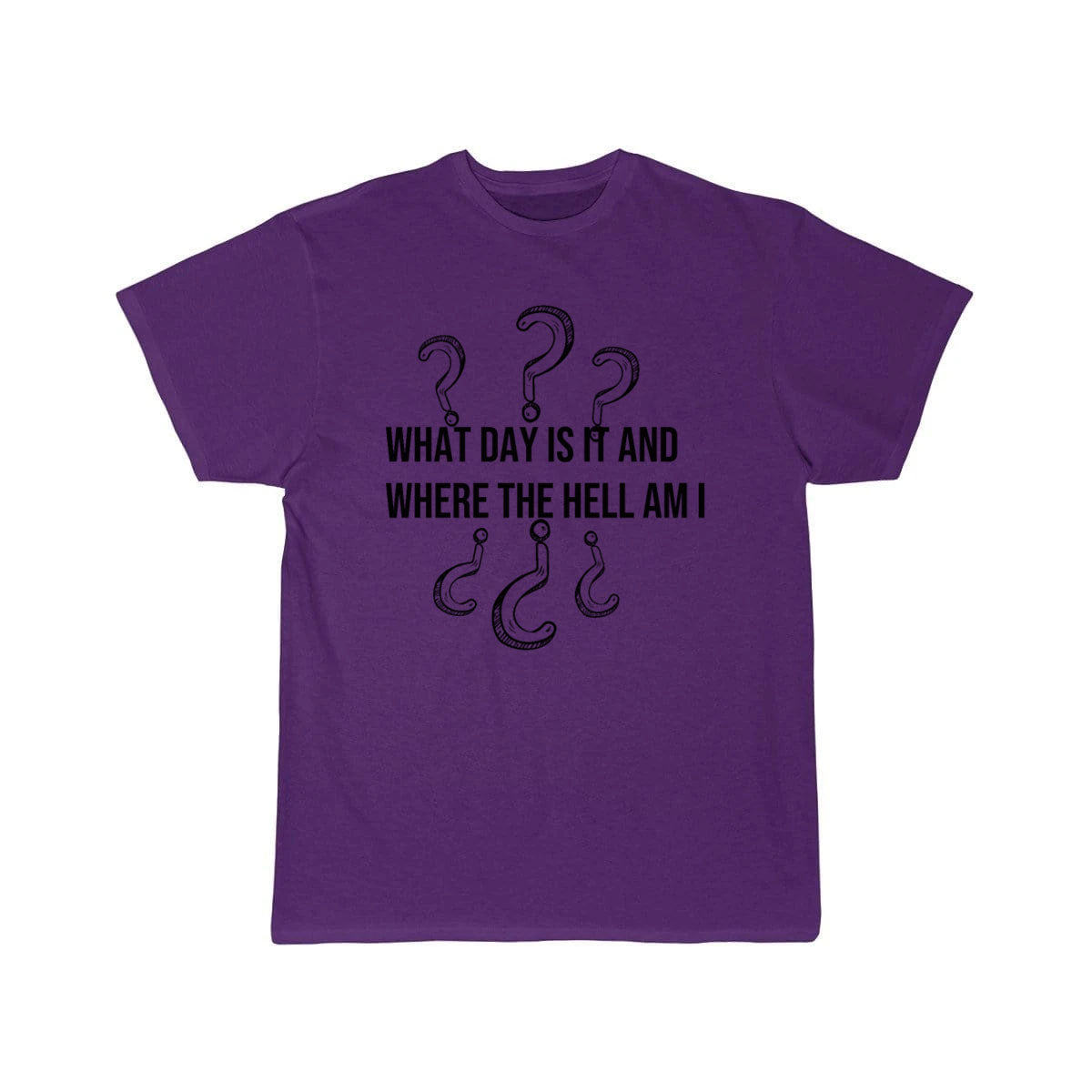 What day is it and where the hell am i T-SHIRT THE AV8R