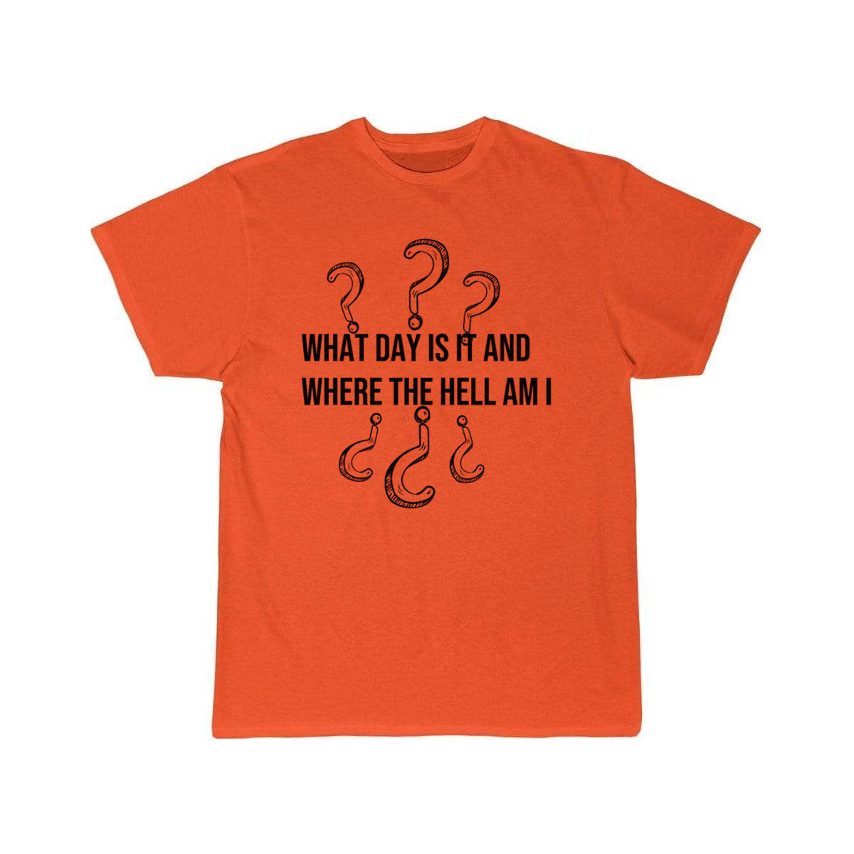 What day is it and where the hell am i T-SHIRT THE AV8R