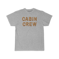 Thumbnail for Cabin Crew Leopard Print Letters T-SHIRT THE AV8R