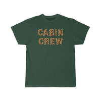 Thumbnail for Cabin Crew Leopard Print Letters T-SHIRT THE AV8R