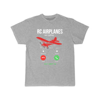 Thumbnail for RC Airplanes Are Calling Aircraft Drone Flyer T-SHIRT THE AV8R