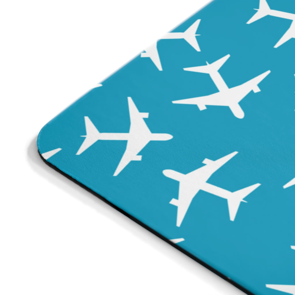 AIRPLANES WHITE -  MOUSE PAD Printify