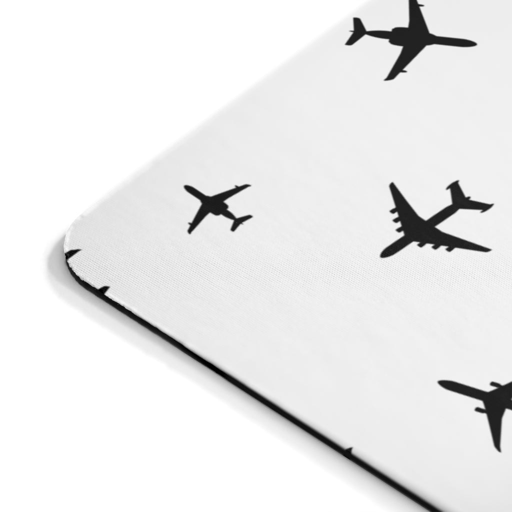 AIRPLANES BLACK  -  MOUSE PAD Printify