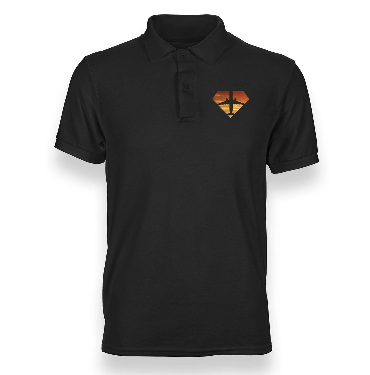 DIAMOND SHAPE AVIAITON POLO SHIRT THE AV8R