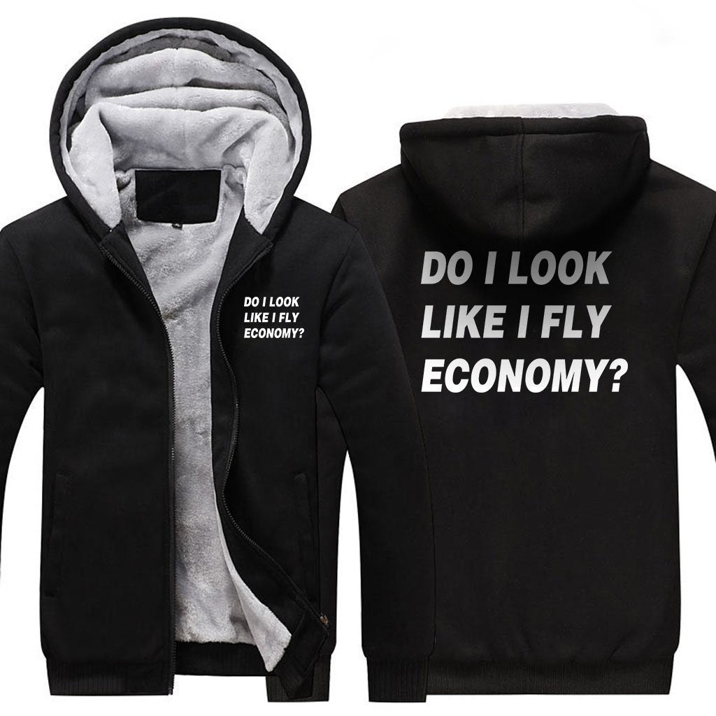 DO I LOOK LIKE I FLY ECONOMY? ZIPPER SWEATER THE AV8R