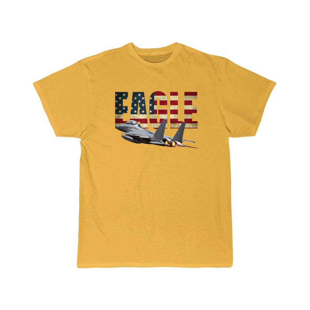 F 15 EAGLE FIGHTER PLANE JET US FLAG T Shirt THE AV8R