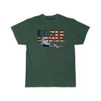 Thumbnail for F 15 EAGLE FIGHTER PLANE JET US FLAG T Shirt THE AV8R