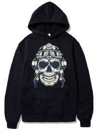 Thumbnail for Skull with an aviator hat PULLOVER THE AV8R