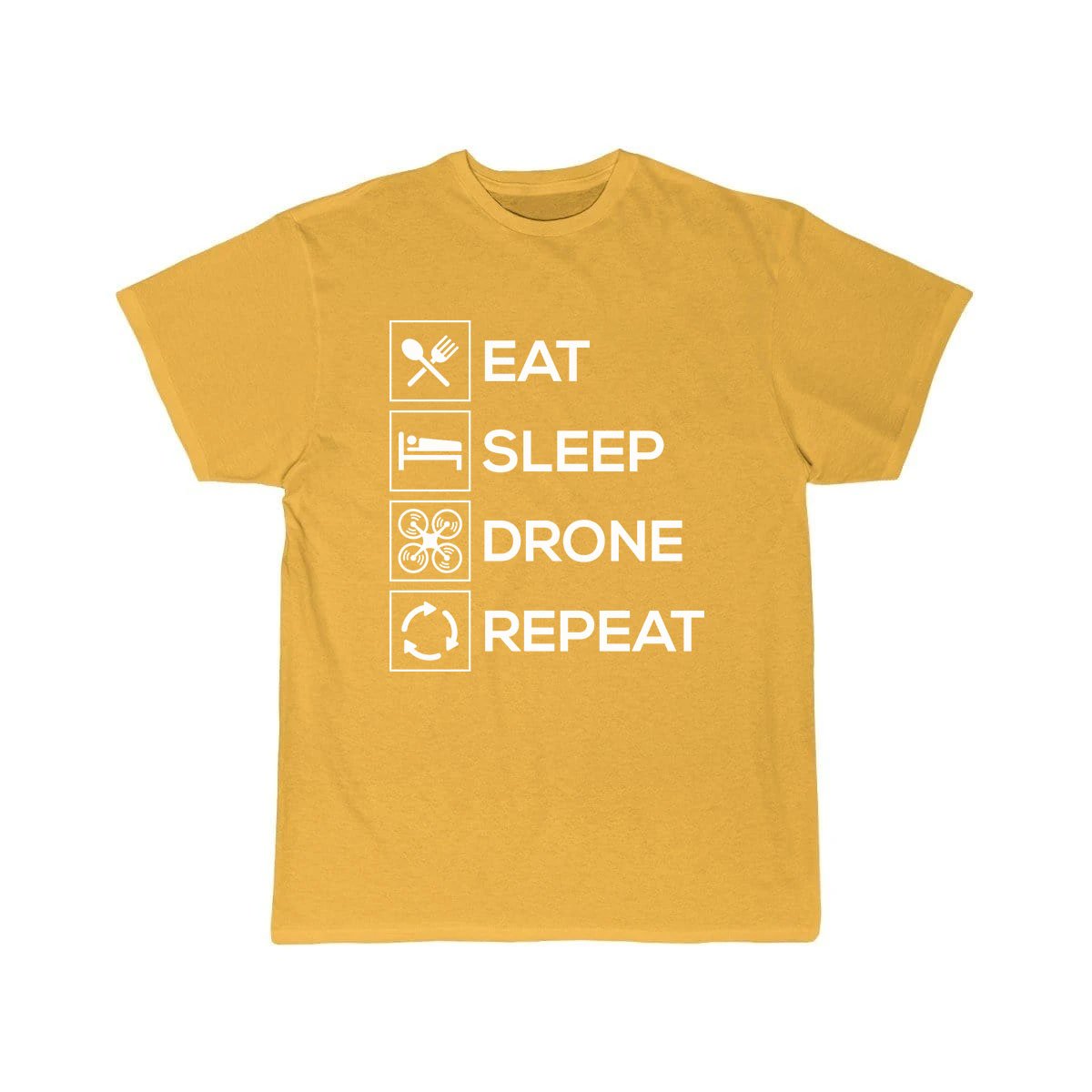 EAT SLEEP DRONE REPEAT CLASSIC T-SHIRT THE AV8R