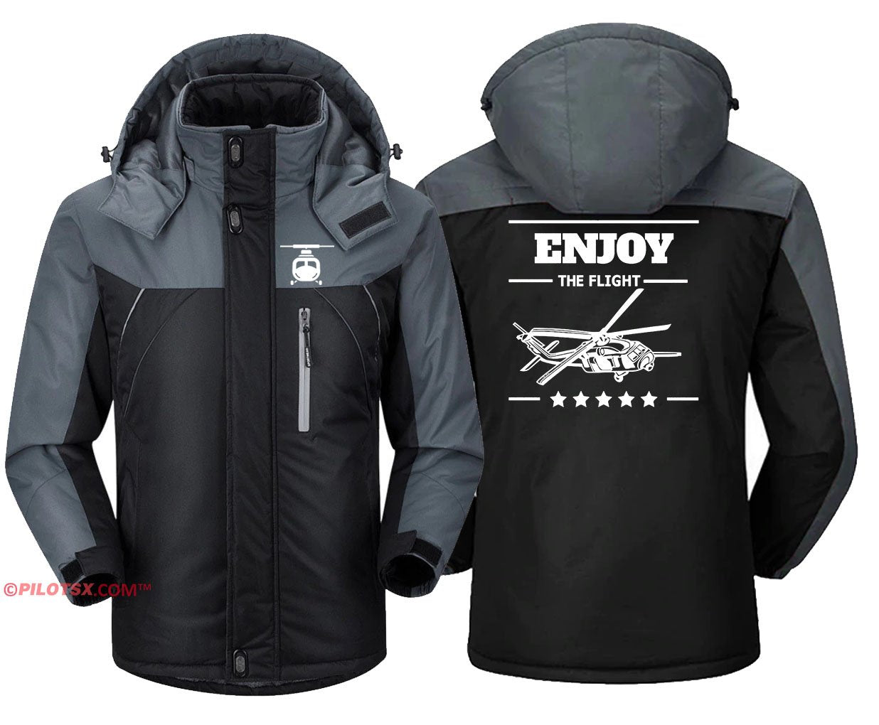 ENJOY HELICOPTER FLIGHT WINDBREAKER JACKET THE AV8R