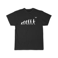 Thumbnail for EVOLUTION OF MAN - DRONE PILOT EDITION WHITE CLASSIC T-SHIRT THE AV8R