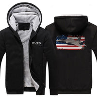 Thumbnail for F-35 DESIGNED ZIPPER SWEATER THE AV8R